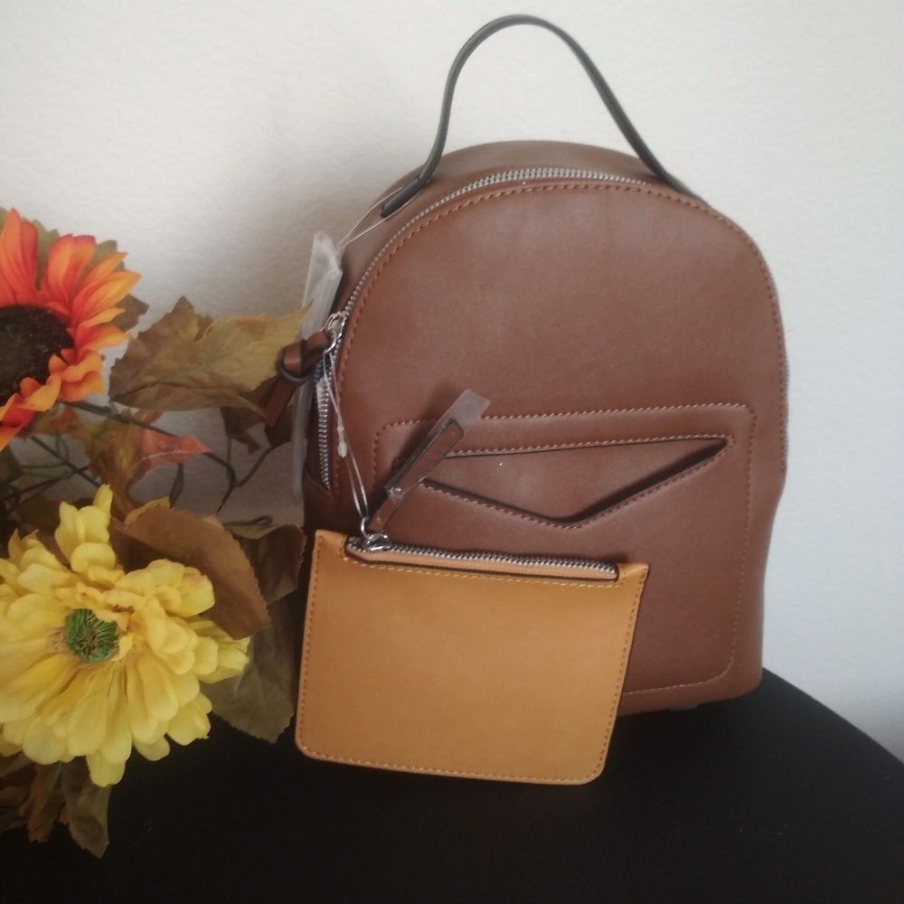 Brand New Nine West Brown Backpack